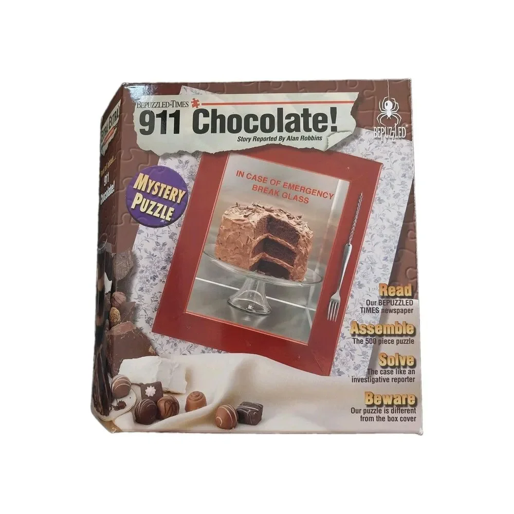 911 Chocolate Bepuzzled NIB 1997 VTG